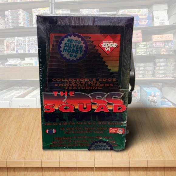 1994 Collectors Edge Boss Squad Football Sealed Hobby Box - 24 Packs Per Box - Picture 1 of 1